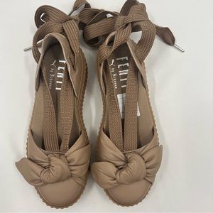 Puma Women's X Fenty by Rihanna Bow Lace-up‎ Ankle Wrap Platform Creeper